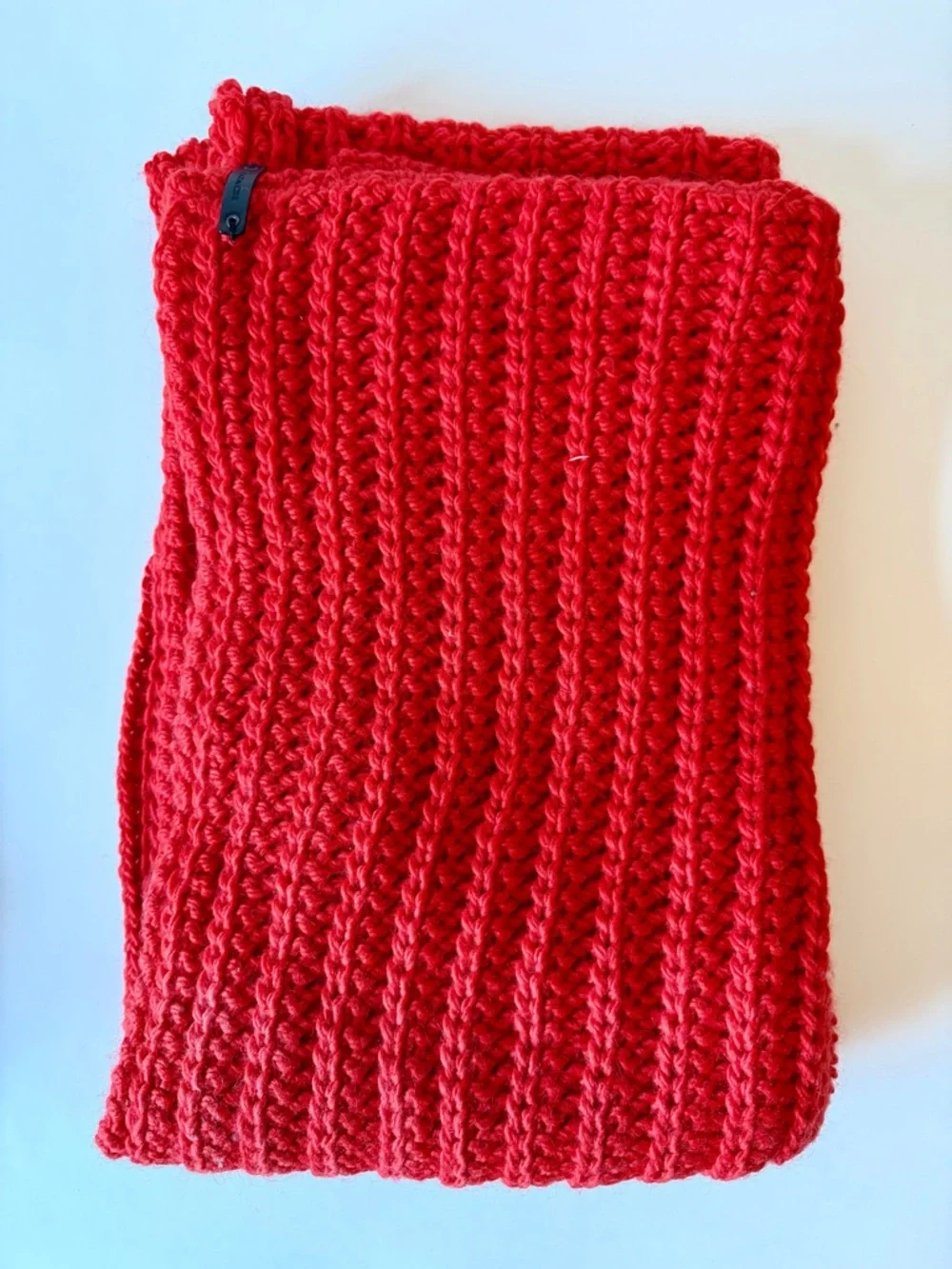 Coach Red/Orange Chunky Knit Infinity Scarf - Women Accessories - Picture 3 of 5